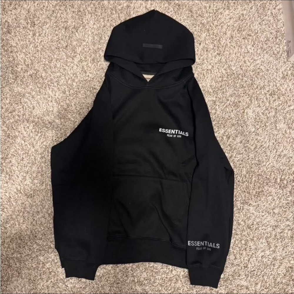 Black Essentials Hoodie